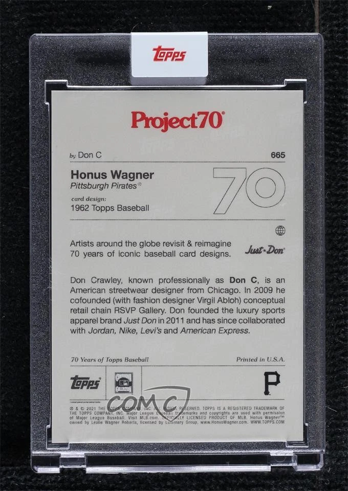 2021 Project 70 Online Exclusive Honus Wagner Don C (1962 Topps Baseball) HOF - Image 2 of 2