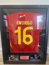 Rodri Signed And Framed Spain Shirt With COA Man City
