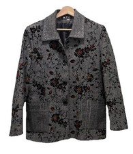 Women s Gray Floral Blazer