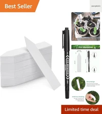 100 Pcs 4 Inch Plastic Plant Garden Labels Pot Marker Nursery Garden Stake Ta...