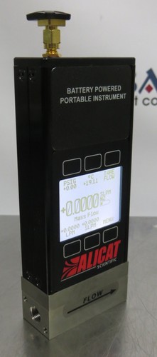 T201943 Alicat MB-2SLPM-D-IB-BT Portable Mass Flow Meter N2 2SLPM Bluetooth