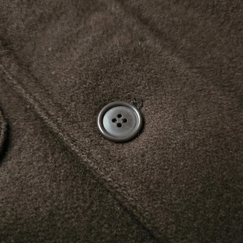 VTG DWW Made in Japan Thick Sturdy Melton Wool Hooded Utility Jacket Brown 38 S image 7
