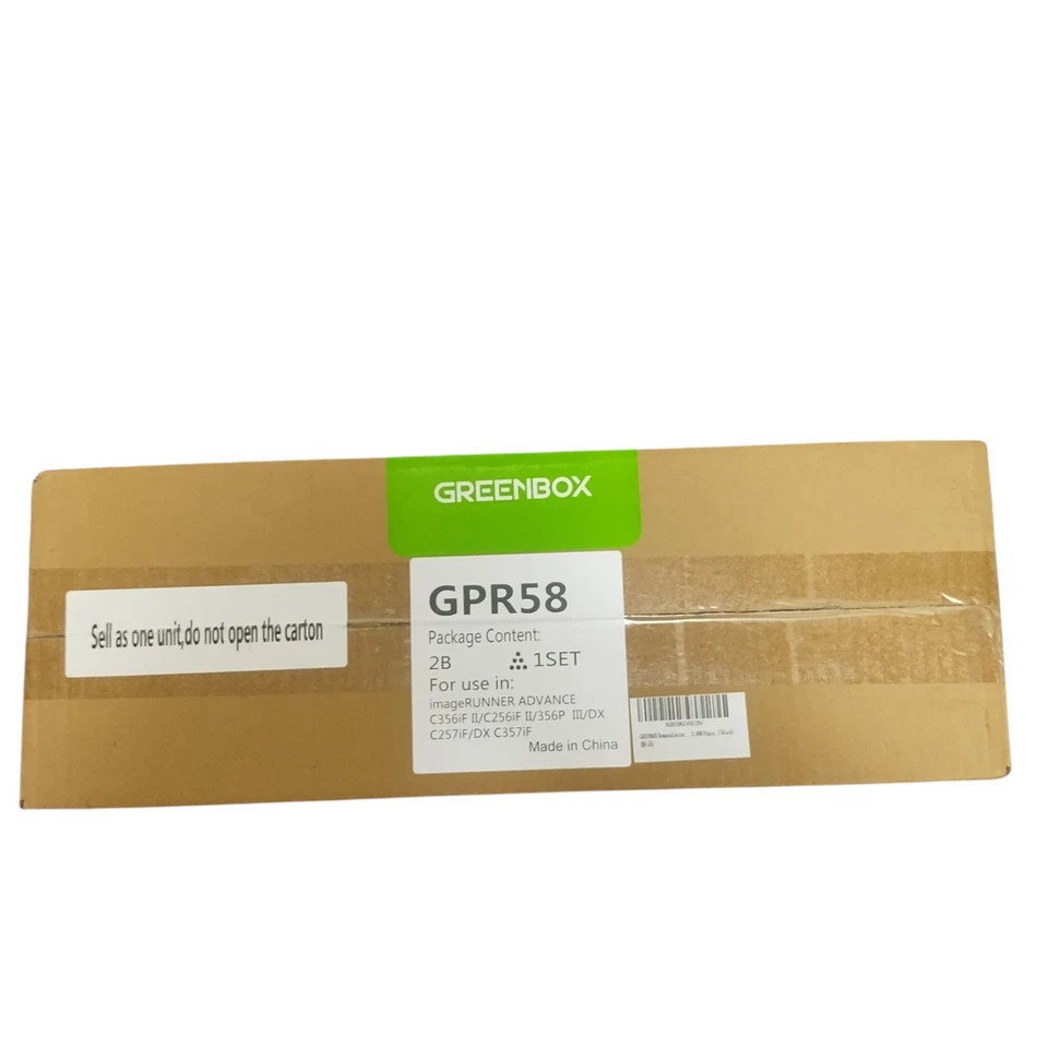 2 Pack Compatible Cannon GPR-58 Toner Cartridges Factory, Black - Image 2 of 3