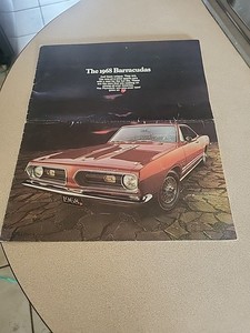 Vintage 1968 Plymouth  Barracuda  Dealership  Show Room Brochure