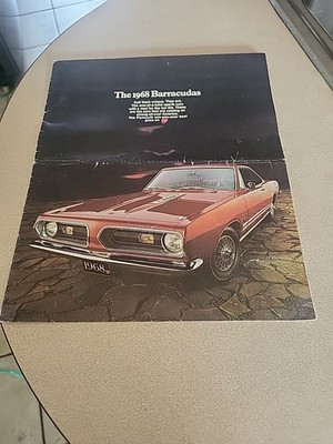 Vintage 1968 Plymouth  Barracuda  Dealership  Show Room Brochure