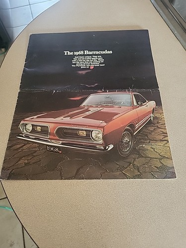 Vintage 1968 Plymouth Barracuda Dealership Show Room Brochure