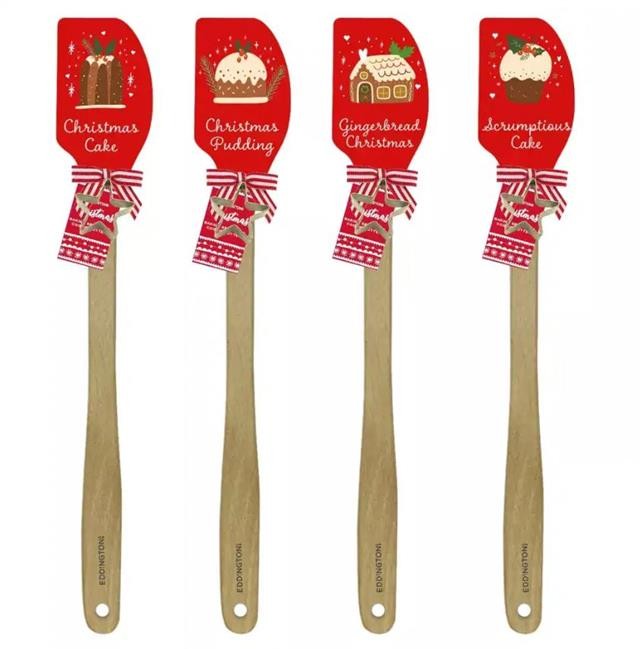 Eddingtons Scrumptious Christmas Spatula & Star - 4 Assorted 1 Sent