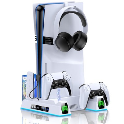 PS5 Controller Ladestation Standfuß für PS5 Pro/PS5 Slim/PS5 Disc&Digital Editio