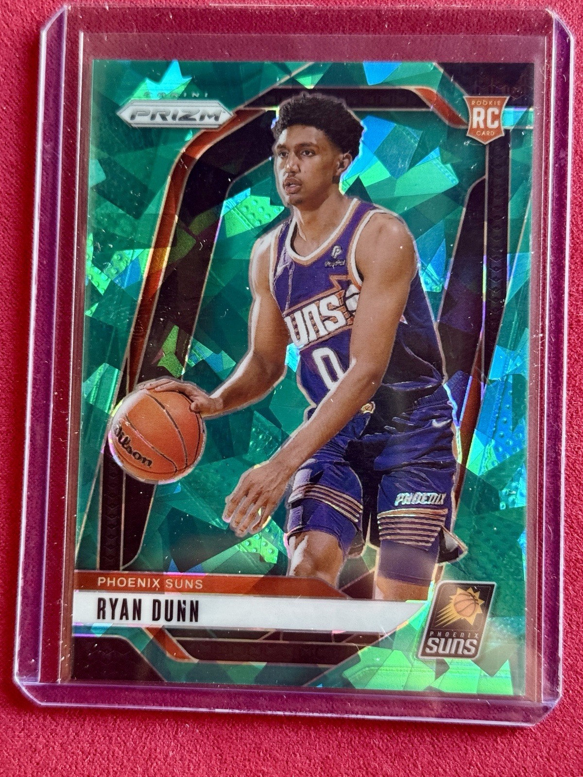 2024-25 Panini Prizm - Ryan Dunn #258 Teal Ice Prizm /225 (RC)