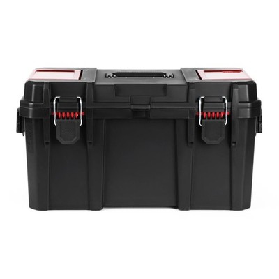 19-Inch Toolbox with Small Parts Organizer, Heavy-Duty Resin Tool Storage