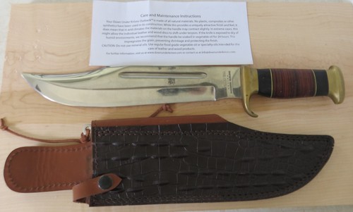 Down Under Knife The Outback Bowie Fixed Blade With Sheath & Box