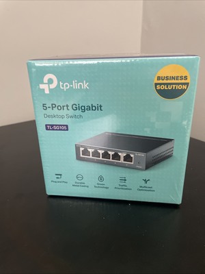 TP-Link TL-SG105 5-Port Gigabit Ethernet Switch, BRAND NEW - SEALED