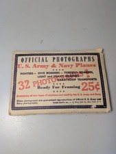 World War 2 Photo Set US Army  Navy Planes Set of 32 In Original Envelope