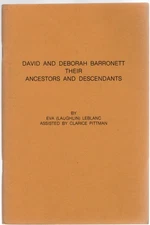 David and Deborah Barronett Their Ancestors and Descendants