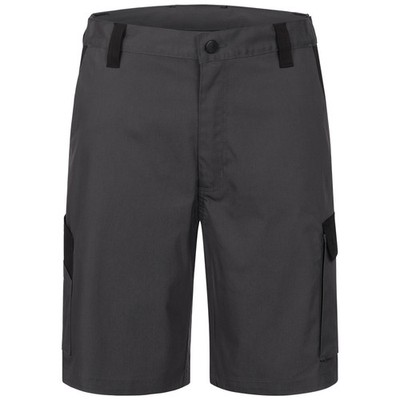 Elysee kurze Arbeitshose, Stretch Shorts / Bermuda Tomar grau/schwarz
