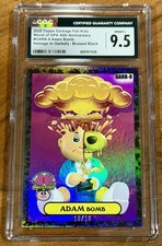 ADAM BOMB 2025 Topps Garbage Pail Kids GPK #GARB-8 Black /10 CGC 9.5 MINT+ PSA