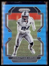 2021 Panini Prizm Light Blue Prizm Johnathan Abram Las Vegas Raiders #182