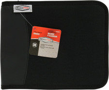 3-Ring Zippered Binder for Loose-Leaf Log Sheets, Black, LB-001BK, 10.5" x 8.5"