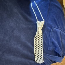 Vintage pearl neck tie