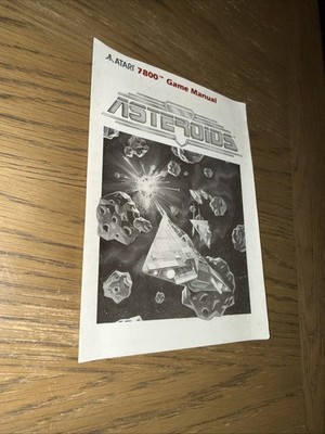 Asteroiden Anleitungsheft / Handbuch - Atari 7800
