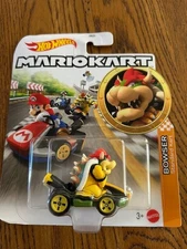 2026 Mattel Hot Wheels Mario Kart Die-Cast Bowser in Standard Cart Free Shipping