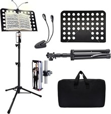 Sheet Music Stand with Light  33-57inch, sheet stand accessories