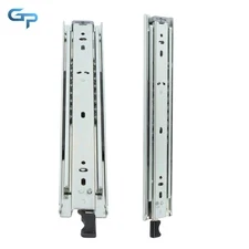 12" Side Mount Drawer Slides Full Extension Locking Mechanism, 150 Lbs Capacity