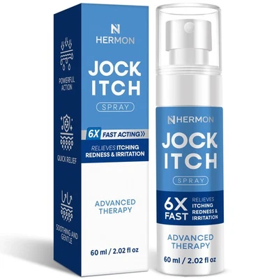 Hermon Jock Itch Spray for Men Powerful Treatment for Jock Itch - Extra Stren...