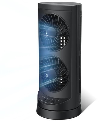 Personal Tower Cooling Fans that Blow Cold Air, Standing Small Desk Fan with ...