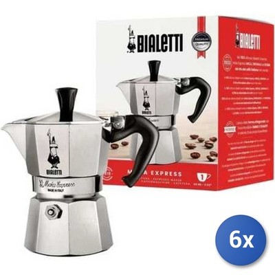 6x Bundle Bialetti Moka Express 1 Tasse