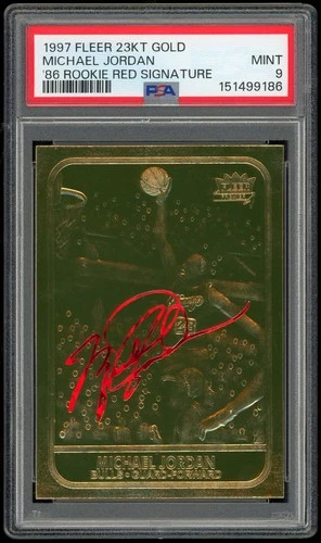 Jordan 1997 Fleer Jordan Gold