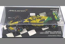 MINICHAMPS 1/43 McLaren MCL38 Lando Norris Monaco GP 2024 Diecast Car