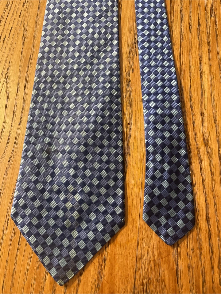 Vintage EUC Structure Geometric Silk Tie Men’s USA Made Necktie - Image 3 of 4