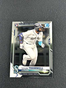 2021 Bowman Chrome Base TAYLOR TRAMMELL Rookie Card RC #61 Seattle Mariners