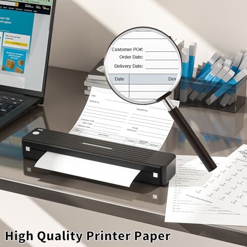 Thermal Printer Paper 8.5 x 11 Inches US Letter Size 8.5" x 11" 100 Sheets - Picture 6 of 8