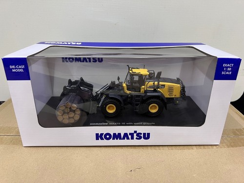UH 1/50 Komatsu WA475-10 Tool Linkage with Log Grapple DieCast Model Toy 8165 - Picture 7 of 7