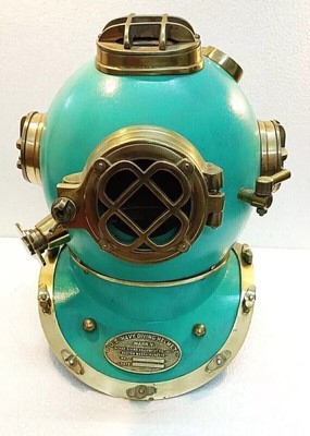 Diving Helmet Replica 18 Inch US Navy Mark V | Antique Copper & Brass ...