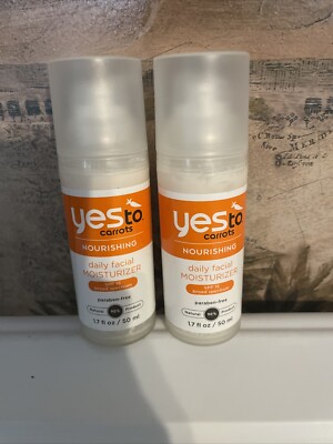 Yes To Carrots Daily Facial Moisturizer SPF 15, 1.7 oz, 2 pack