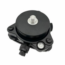Black Tribrach With Optical Plummet Rotating Adapter Carrier With 5/8"x11 Thread