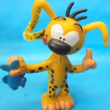 MARSUPILAMI mit Biegeschwanz SCHLEICH 1979 mit schwarz - gelbem Fell Franquin