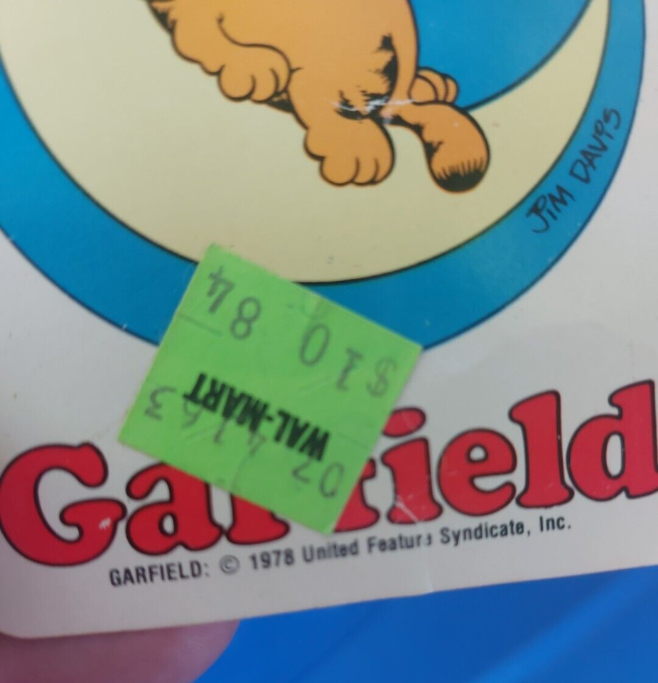 Vintage 1978 Garfield Fun Farm Plush Stuffed Animal Standing on 4 legs