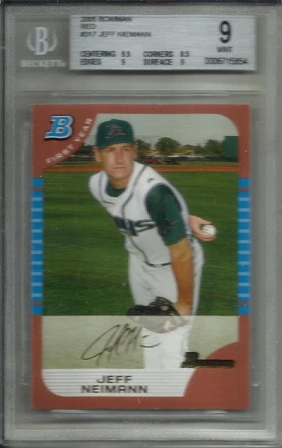 Jeff Niemann 2005 Bowman Red Rookie #1/1 BGS 9 Mint