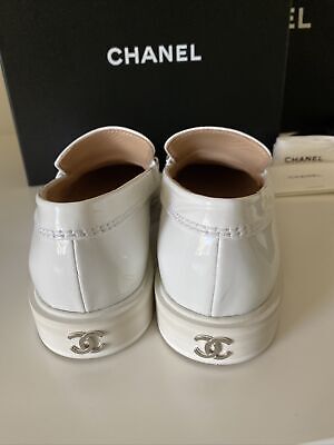 Chanel Loafers Size 38 White NEW | eBay Chanel Loafers Size 38 White NEW | eBay
