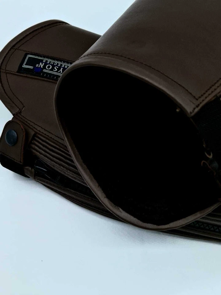 Chaps Reitchaps Lederschäfte XXL XXXL 4 XL Braun Leder Schaft Lederschaps Tysons - Bild 3 von 4