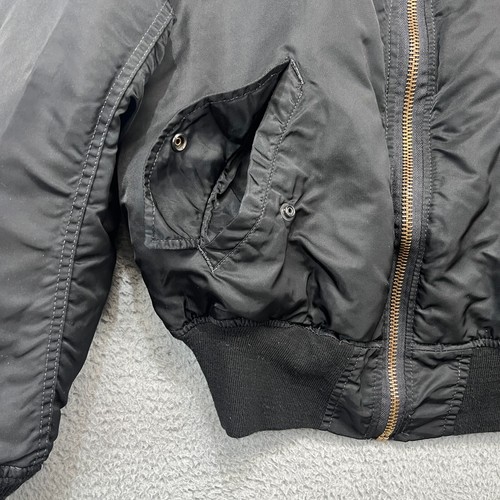 Vintage US Air Force Reversible Flyers Flight Jacket Mens S Bomber Military MA-1 - Picture 9 of 16