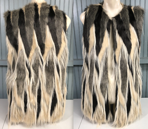 dillards faux fur vest