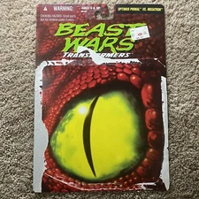 Transformers Beast Wars Optimus Primal vs Megatron Card Back File card Tech Spec