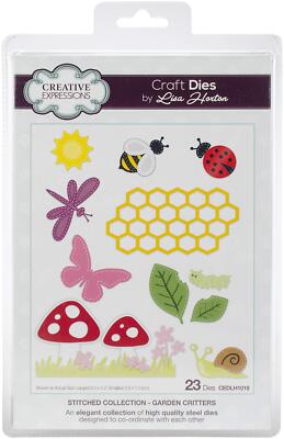 Creative Expressions Dies Stitched Collection Lisa Horton Garden Critter Ladybug
