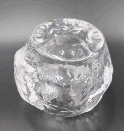 *Large* Crystal Snowball Candle Holder (Kosta Boda of Sweden) - Picture 8 of 12