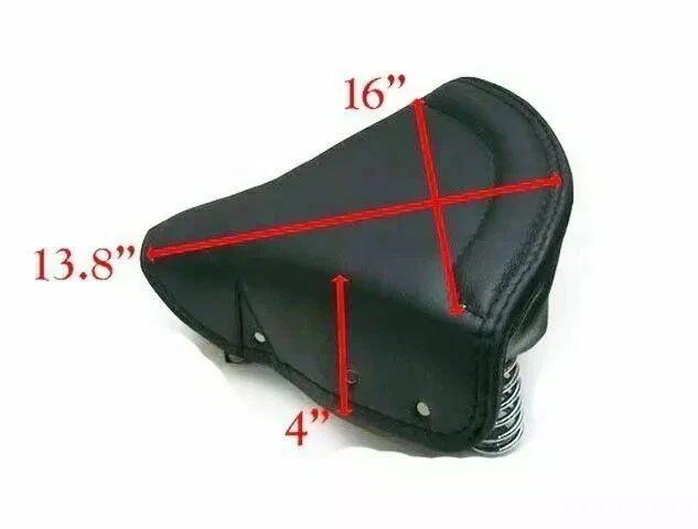 Pour pour Royal Enfield Avant Arrière Noir Selle Siège Bullet Classique Triumph - Photo 4/4